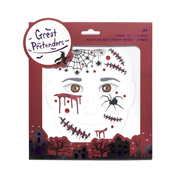 Pegatinas Para La Cara Halloween Zombie