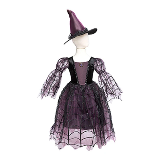 Disfraz Vestido Bruja Amethyst Araña 3-4 Años Great Pretenders