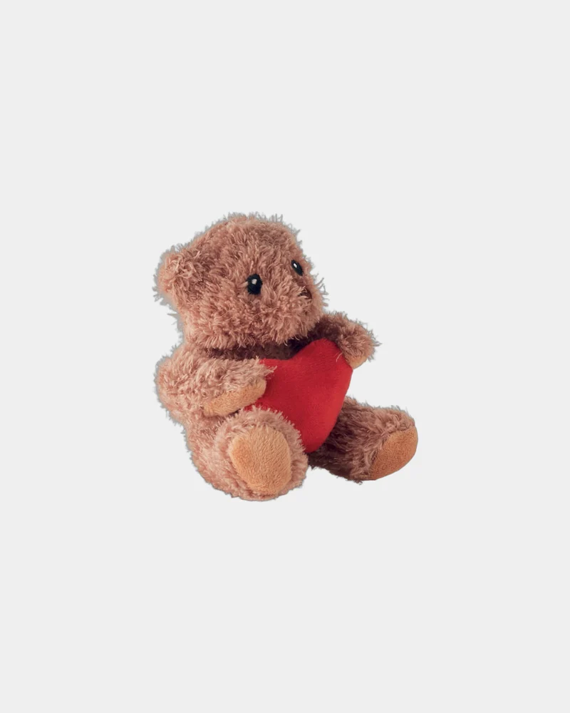 Osito de peluche con corazón 13 cm para personalizar