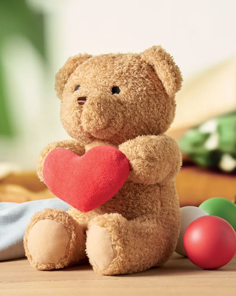 Osito de peluche con corazón 23 cm para personalizar