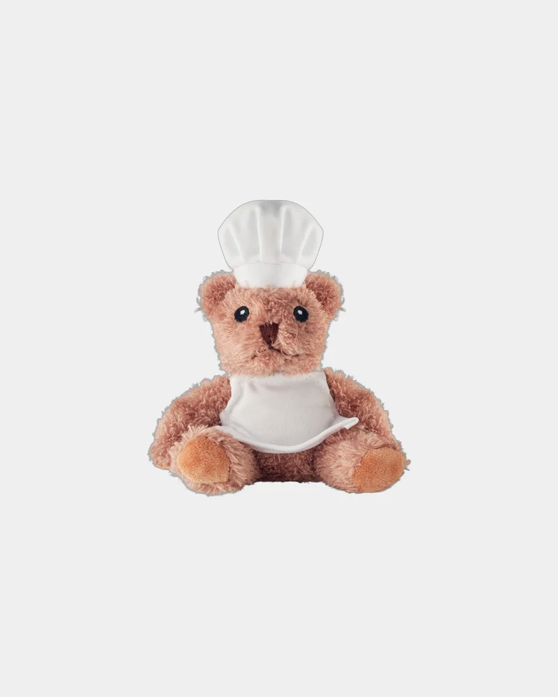 Osito de peluche cocinero 17 cm para personalizar