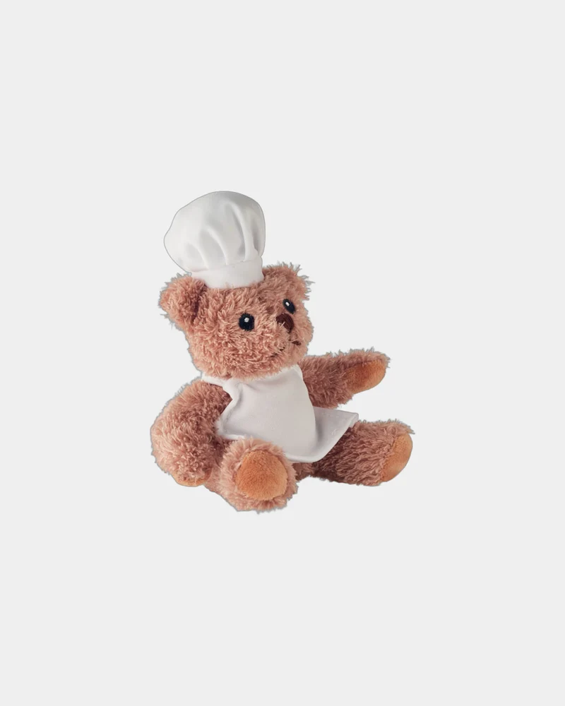 Osito de peluche cocinero 17 cm para personalizar
