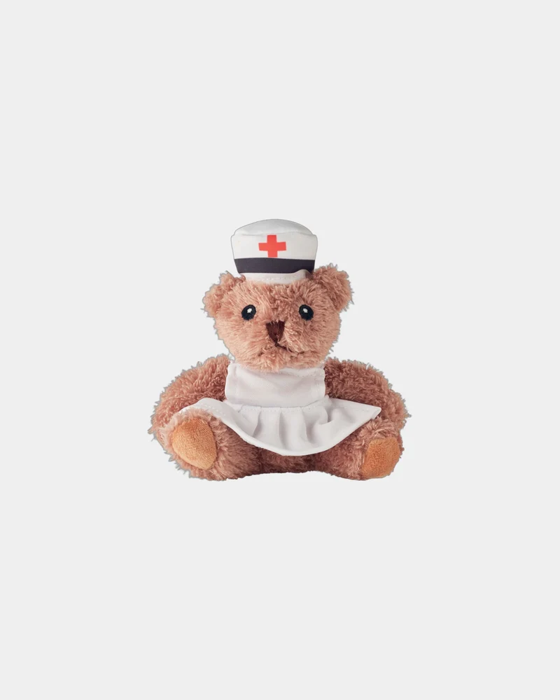 Osito de peluche enfermera 17 cm para personalizar