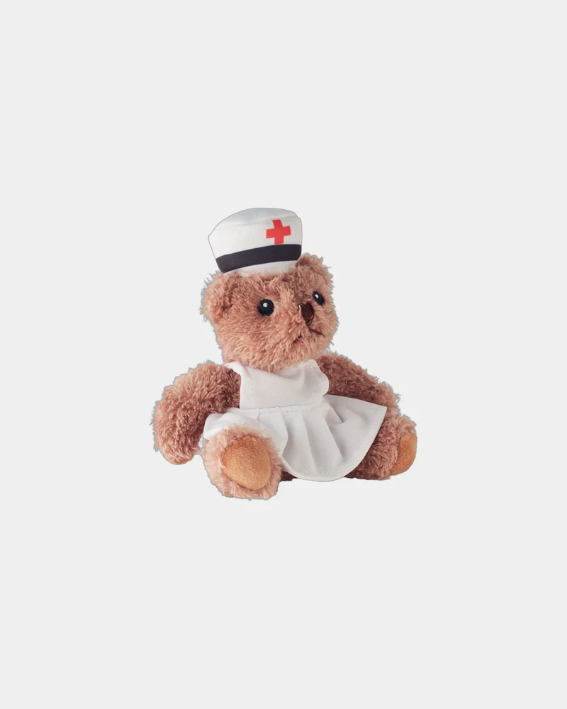 Osito de peluche enfermera 17 cm para personalizar
