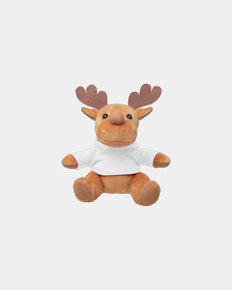 Reno de peluche con capucha extraíble para personalizar