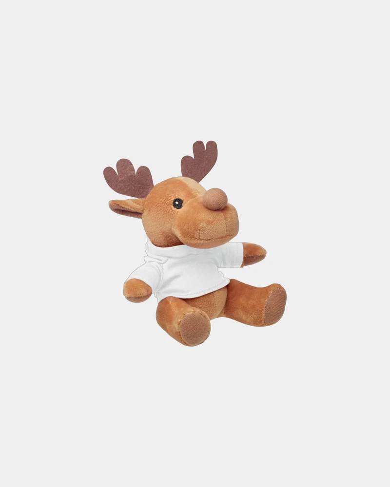 Reno de peluche con capucha extraíble para personalizar