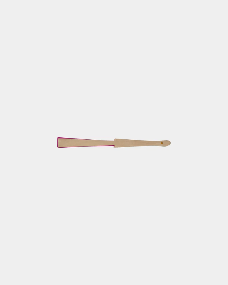 Abanico de madera y poliéster Manuela para personalizar