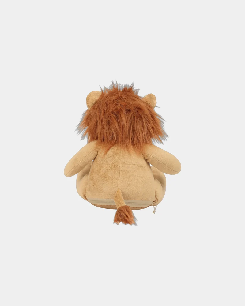 Peluche zippada león 42 cm para personalizar