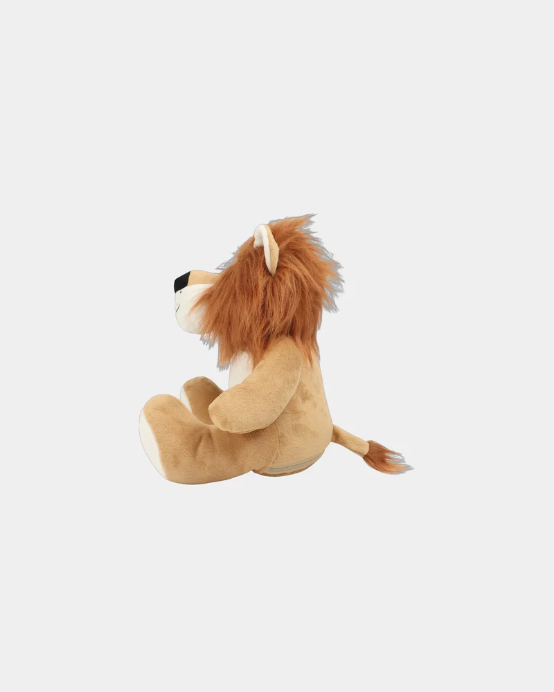 Peluche zippada león 42 cm para personalizar