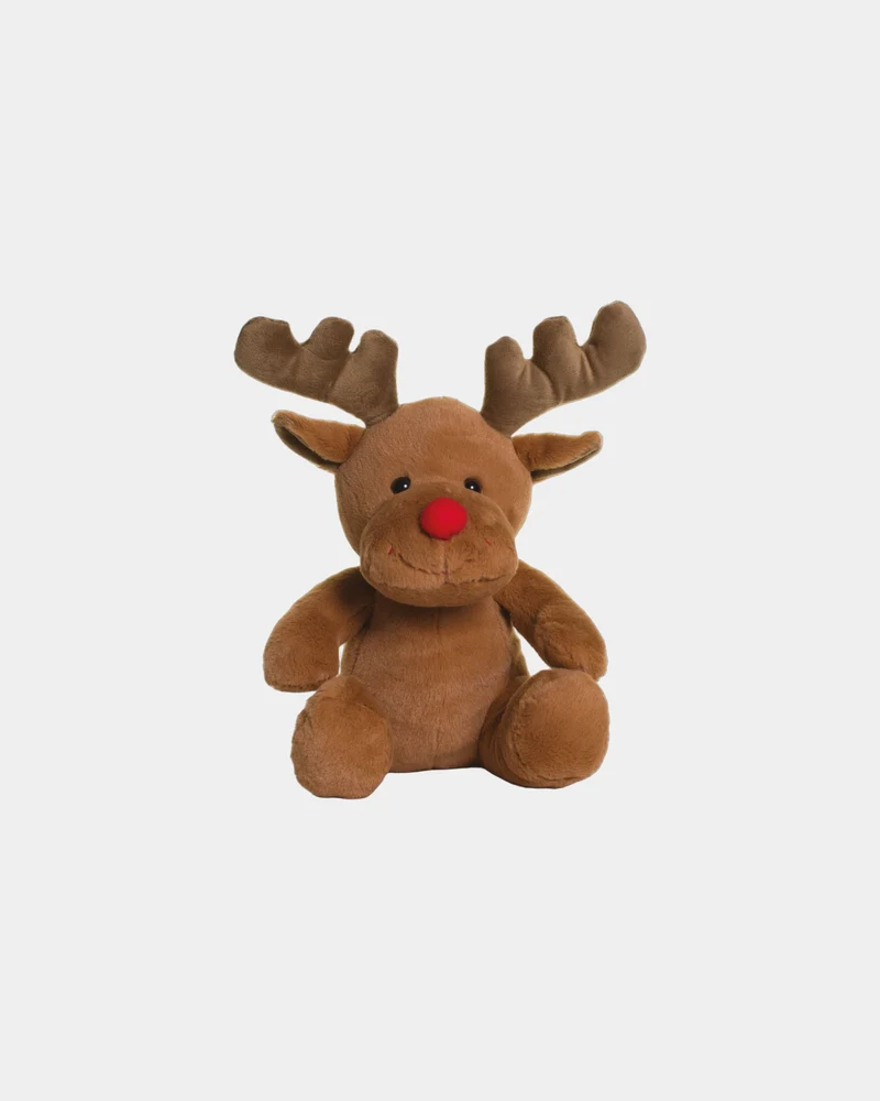 Peluche reno de poliéster 30 cm para personalizar