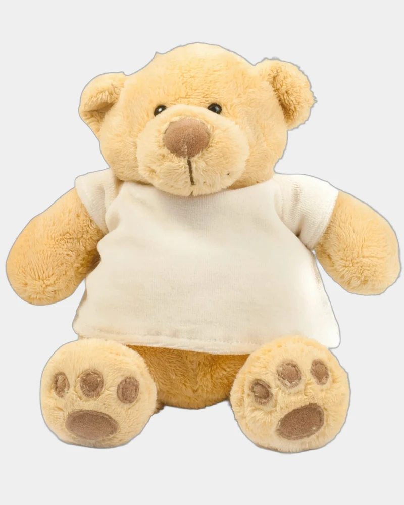Peluche oso con camiseta de terciopelo para personalizar