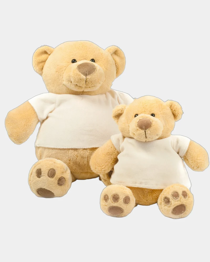 Peluche oso con camiseta de terciopelo para personalizar