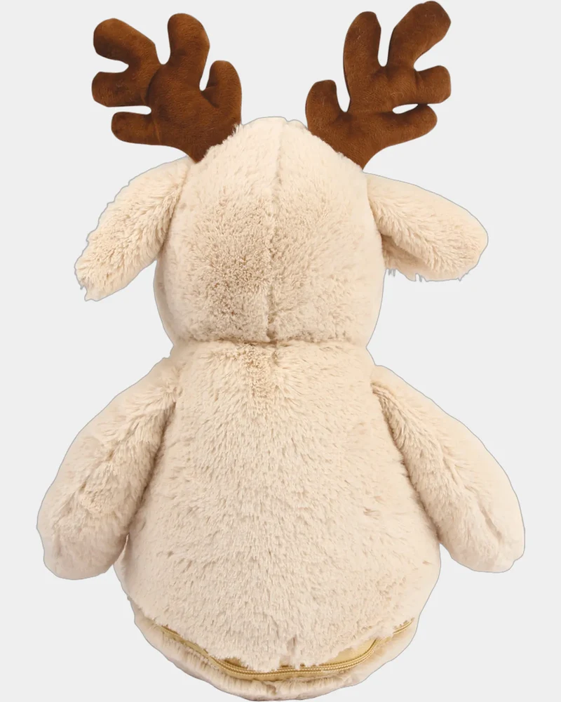 Peluche reno con cremallera 46 cm para personalizar