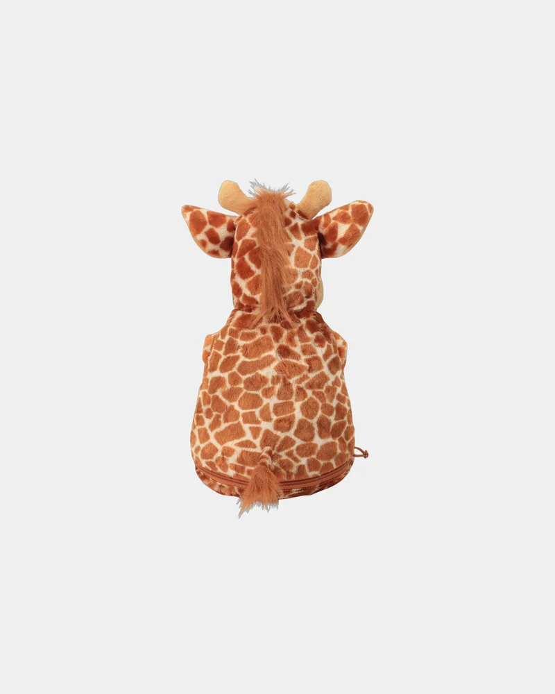 Peluche jirafa con cremallera para personalizar
