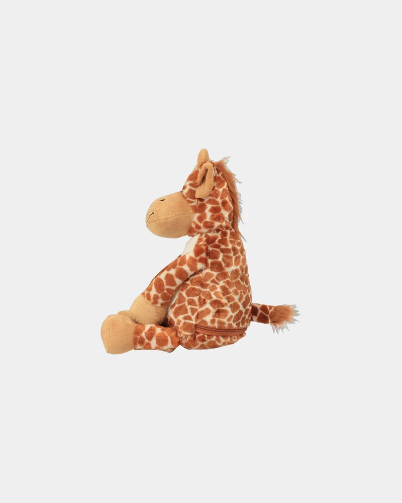 Peluche jirafa con cremallera para personalizar