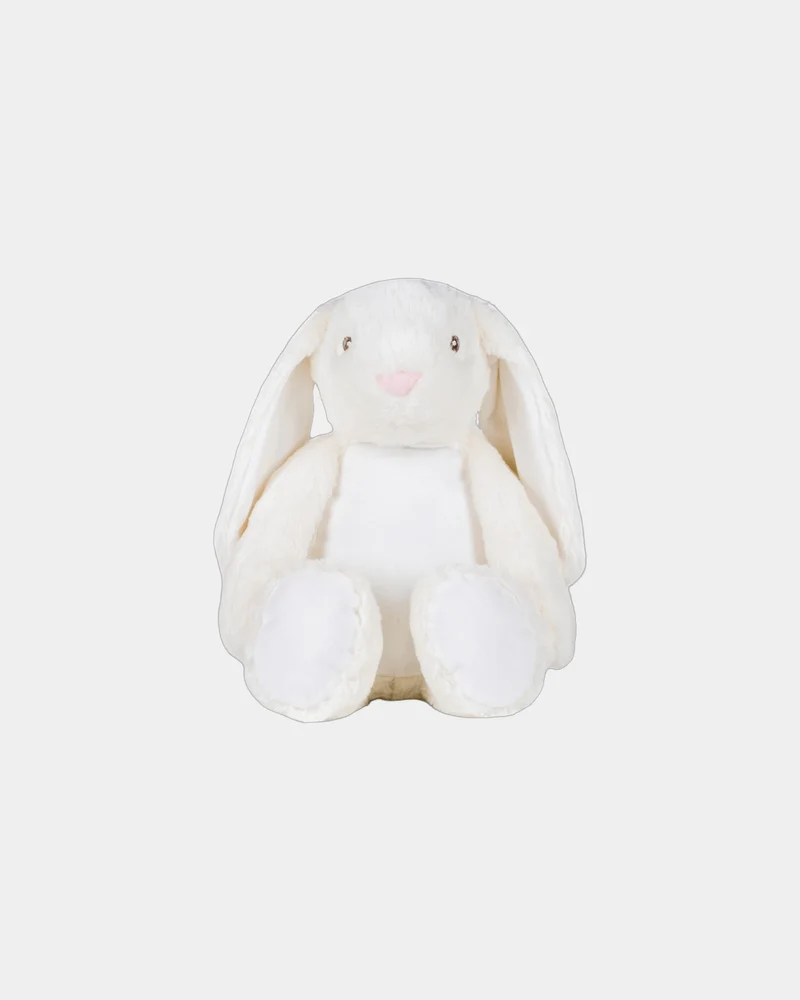 Peluche con cremallera de conejo 45 cm para personalizar