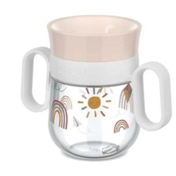 Vaso Antiderrame Little Dutch 360º 200ml Arcoíris
