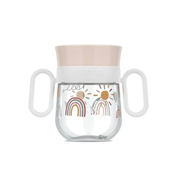 Vaso Antiderrame Little Dutch 360º 200ml Arcoíris