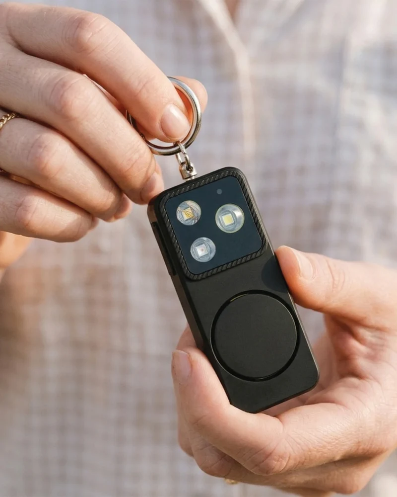 Llavero alarma reciclada 150dB GuardBuddy para personalizar