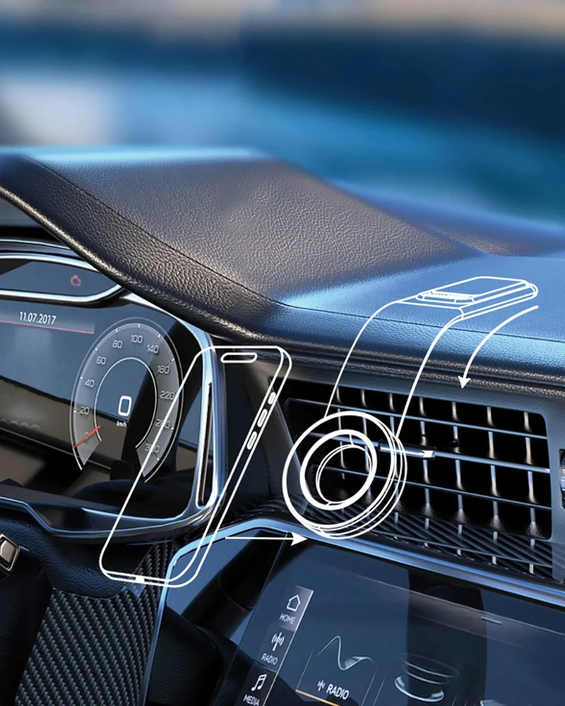 Soporte magnético coche reciclado para personalizar