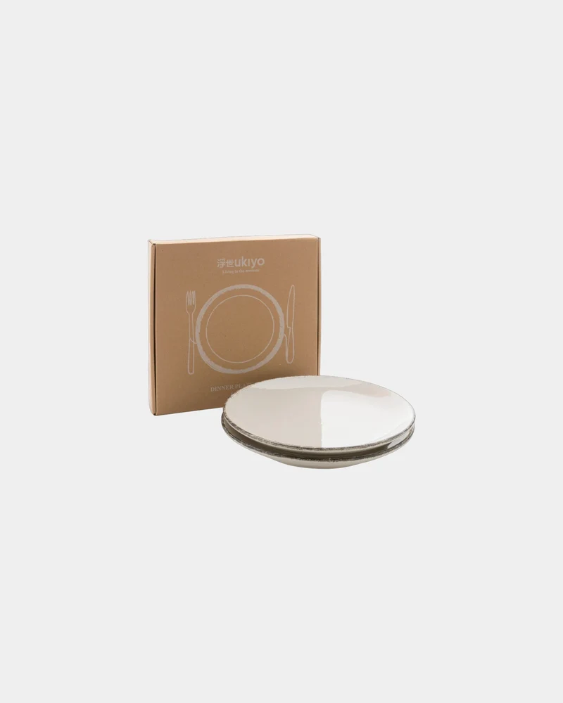 Set de 2 platos cerámica 28 cm para personalizar