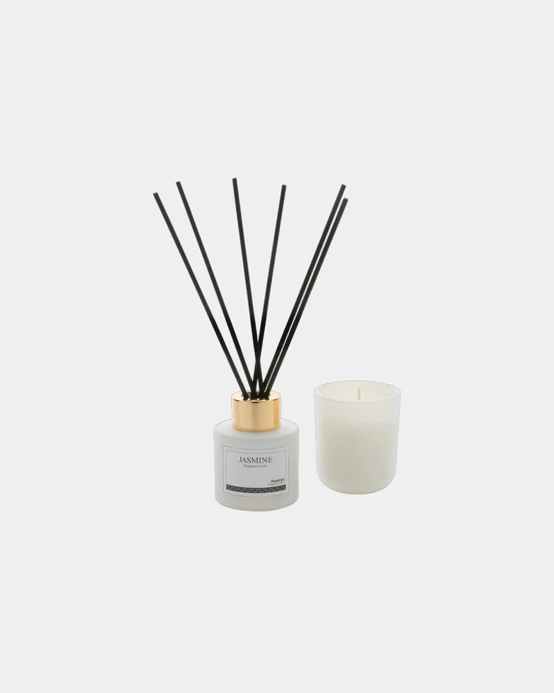 Set regalo velas y varitas jazmín para personalizar