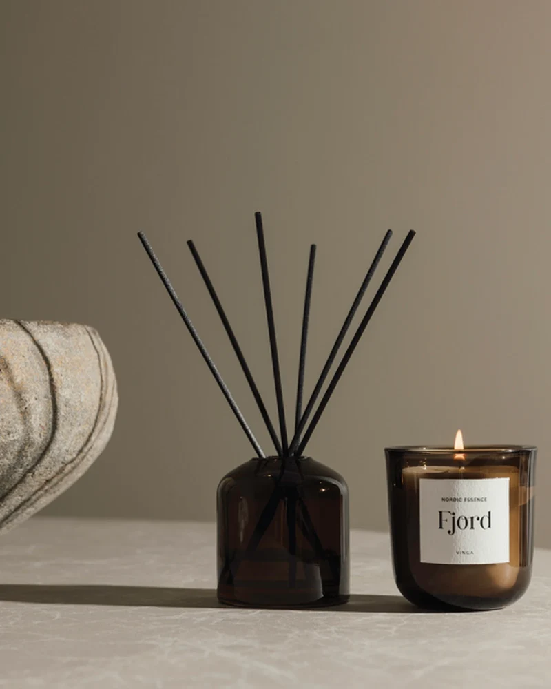 Set de vela y difusor Vinga Nordic para personalizar