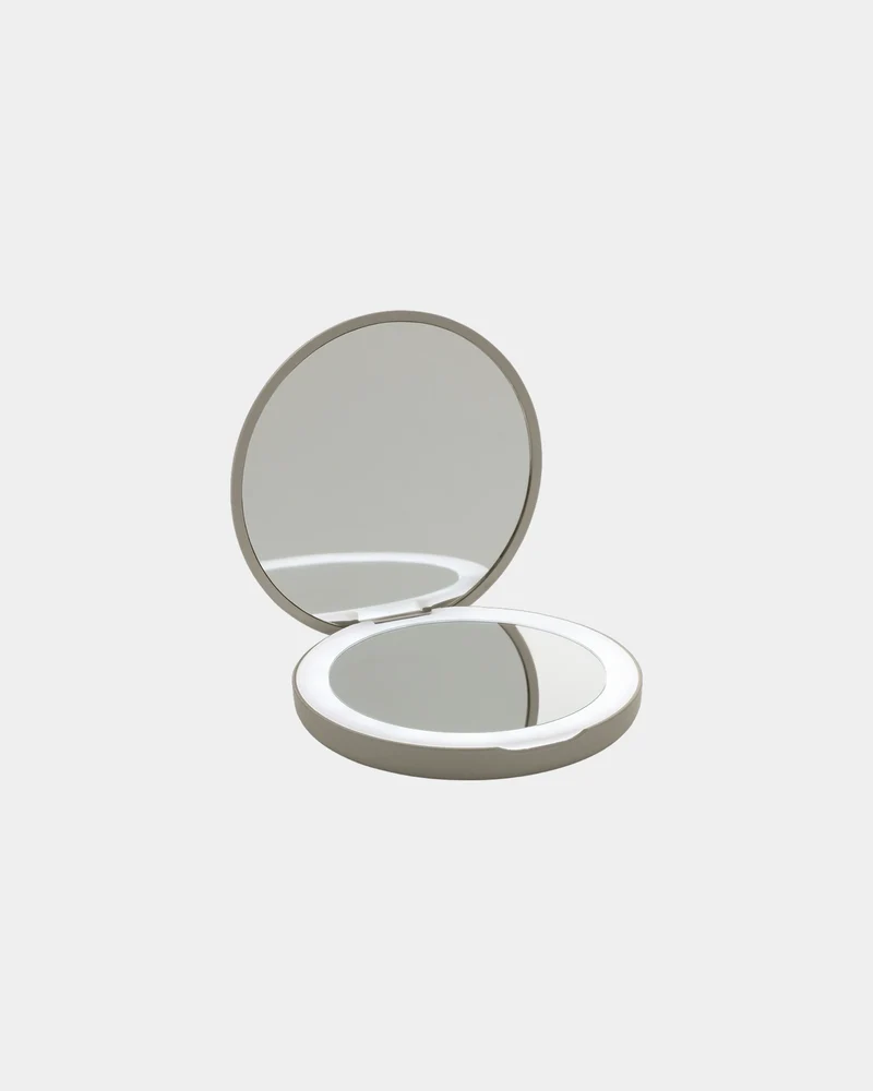 Espejo maquillaje LED plástico reciclado para personalizar