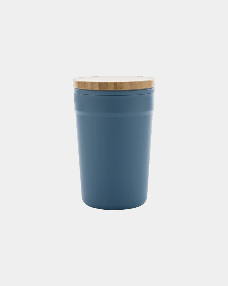 Mug reciclado GRS 300ml con tapa bambú para personalizar