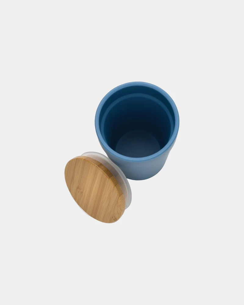 Mug reciclado GRS 300ml con tapa bambú para personalizar