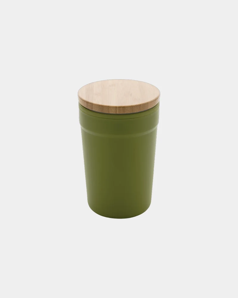 Mug reciclado GRS 300ml con tapa bambú para personalizar
