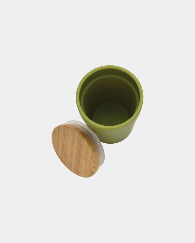 Mug reciclado GRS 300ml con tapa bambú para personalizar