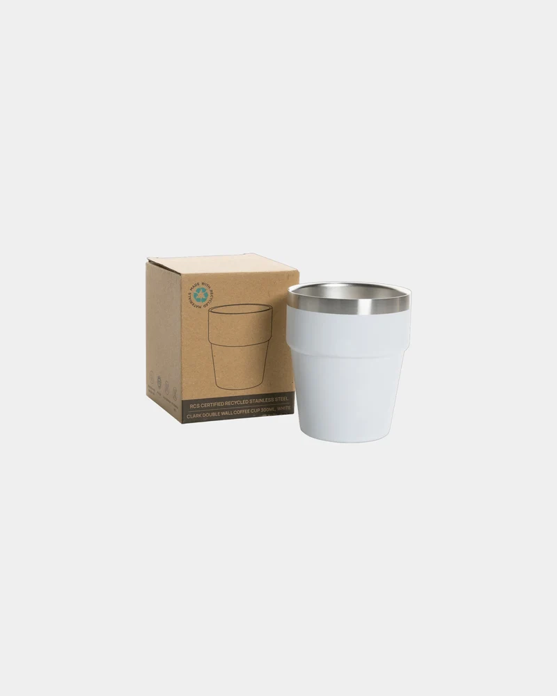 Taza acero reciclado RCS 300ml Clark para personalizar