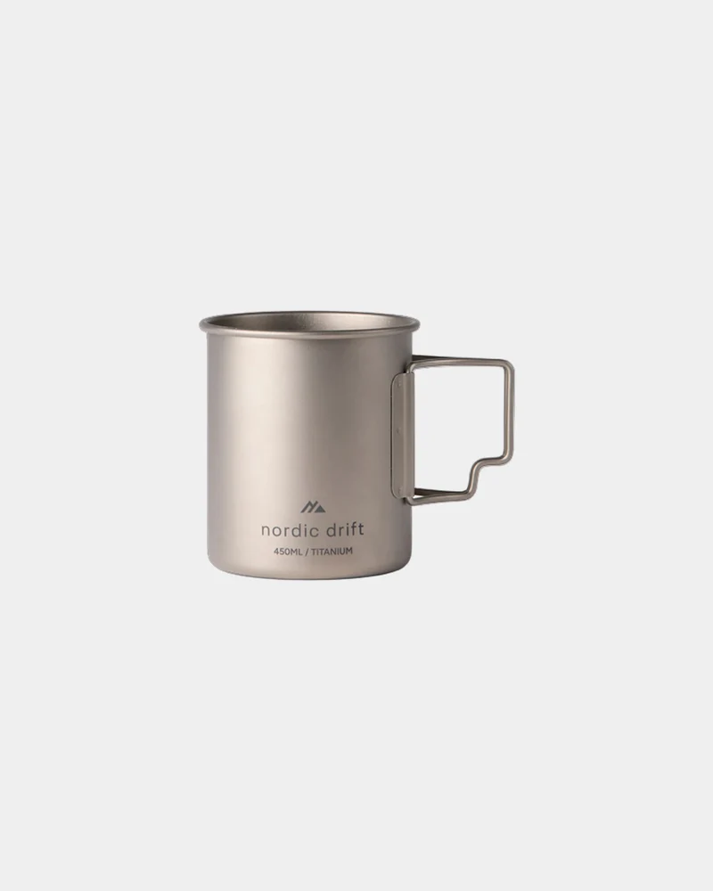 Taza de titanio ligera 450ml para personalizar