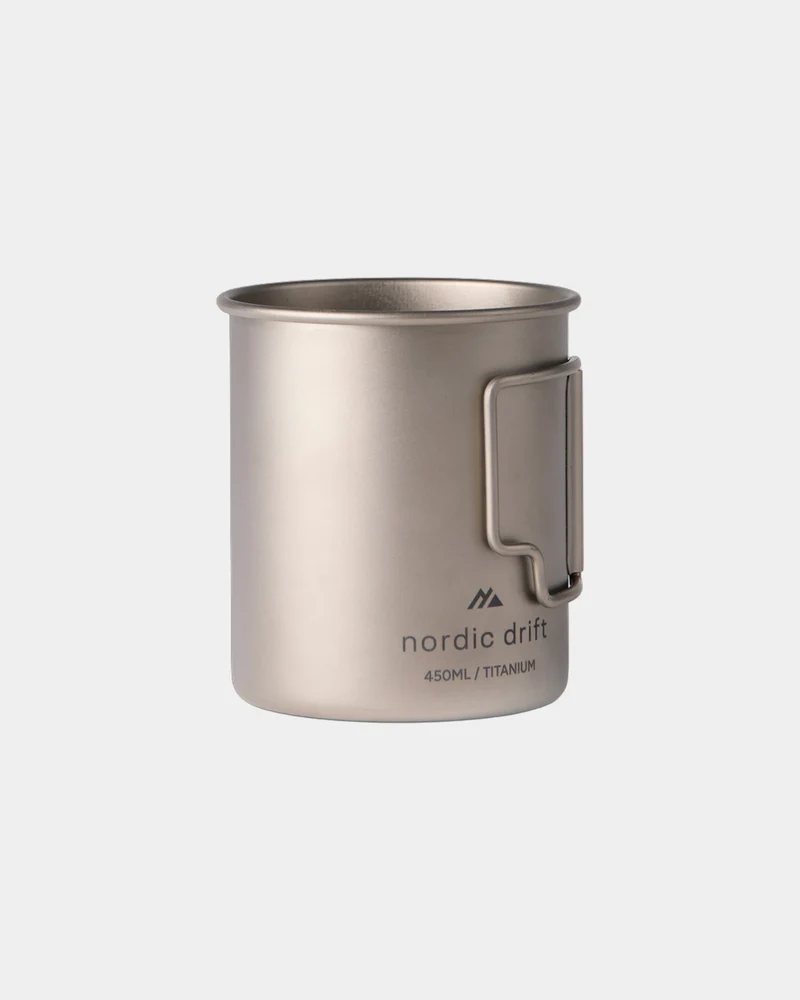 Taza de titanio ligera 450ml para personalizar