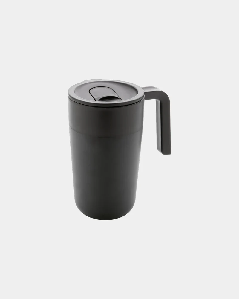 Taza acero inoxidable PP reciclado GRS para personalizar