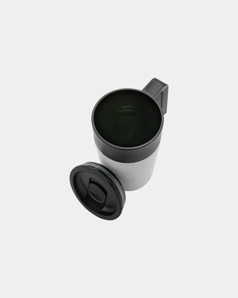 Taza acero inoxidable PP reciclado GRS para personalizar