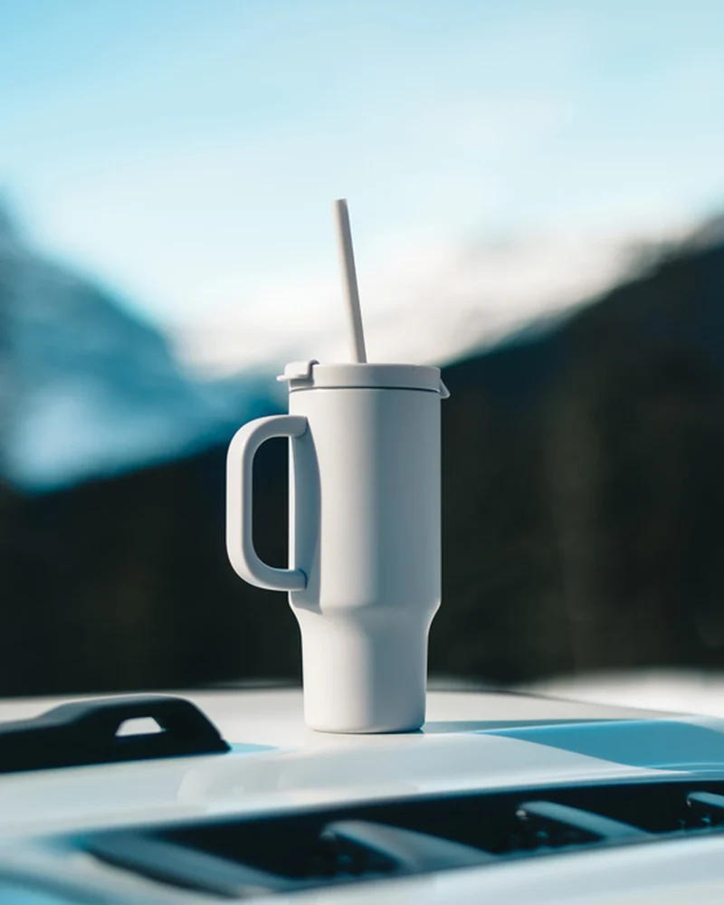 Mug reciclado acero inoxidable 480ml para personalizar
