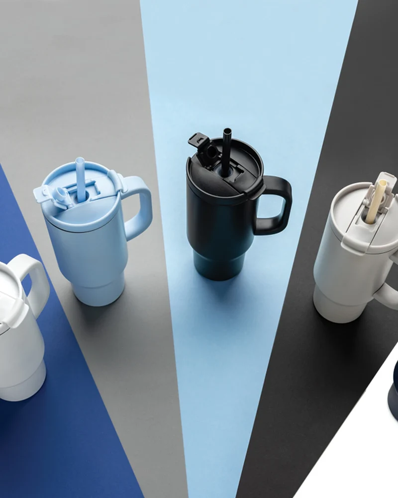 Mug reciclado acero inoxidable 480ml para personalizar