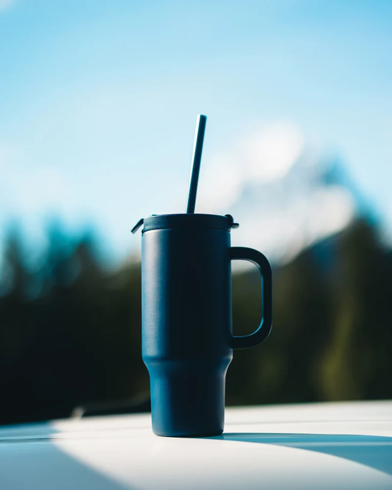 Mug reciclado acero inoxidable 480ml para personalizar