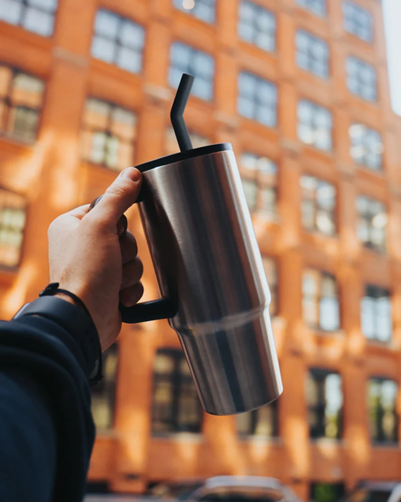 Mug térmico acero reciclado 900ml para personalizar