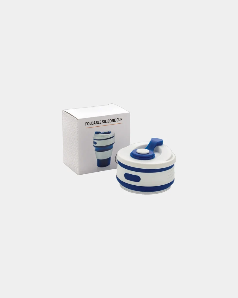 Mug plegable de silicona 350ml para personalizar