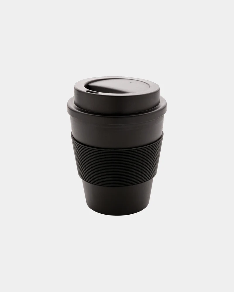 Mug PP reciclable 350ml con tapa para personalizar