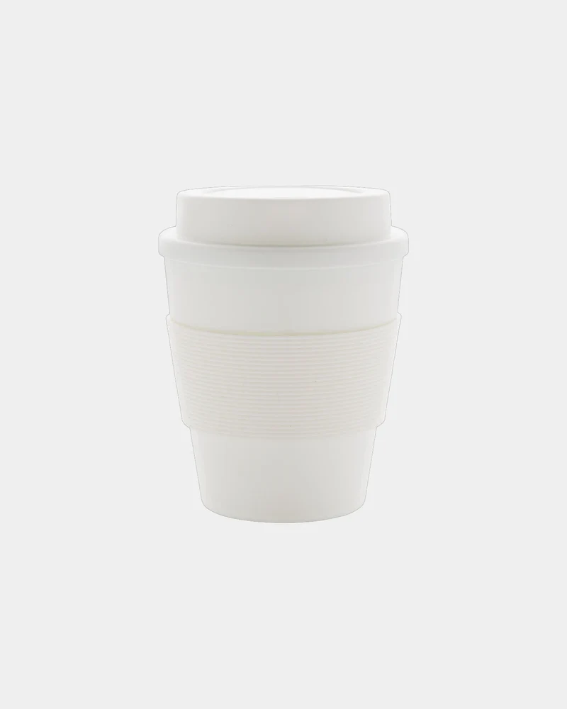 Mug PP reciclable 350ml con tapa para personalizar