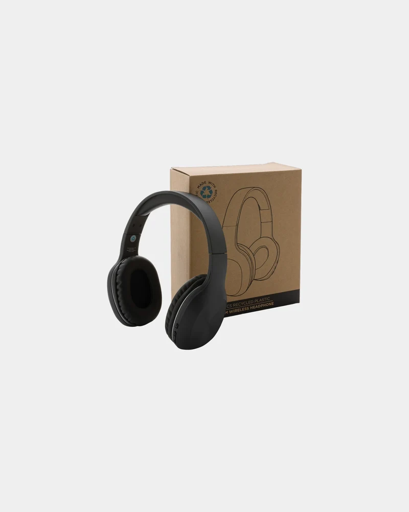 Auriculares de diadema plástico reciclado para personalizar