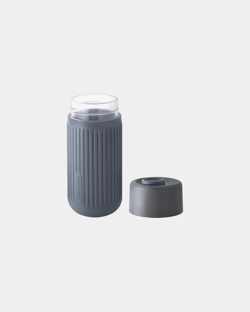Vaso de viaje vidrio Black + Blum 340ml para personalizar