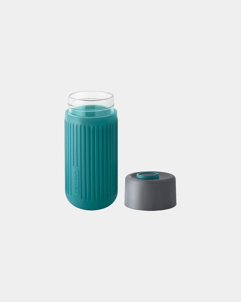Vaso de viaje vidrio Black + Blum 340ml para personalizar