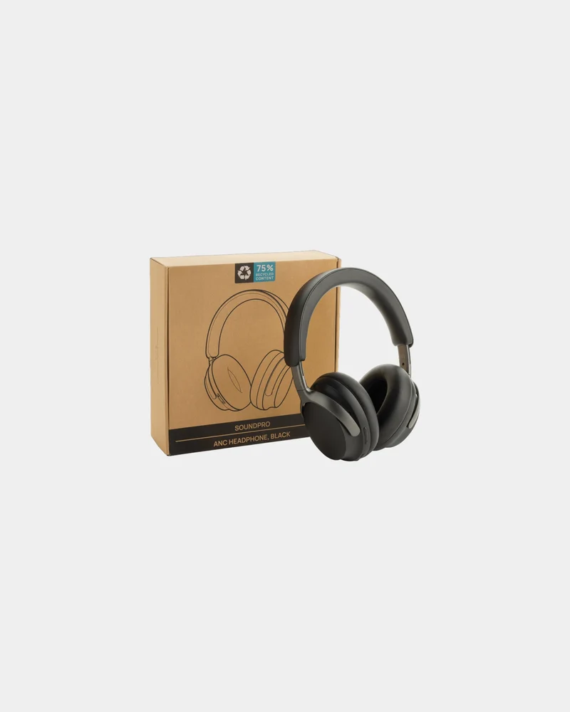 Auriculares de diadema ANC reciclado para personalizar
