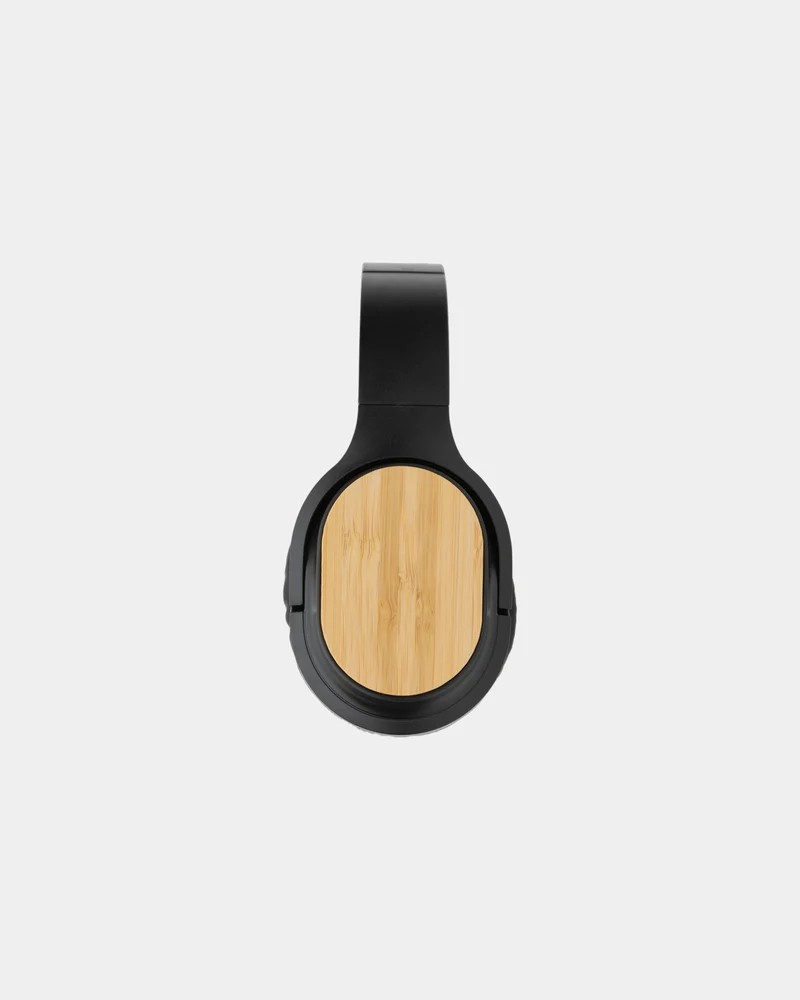 Auriculares de diadema bambú reciclado para personalizar