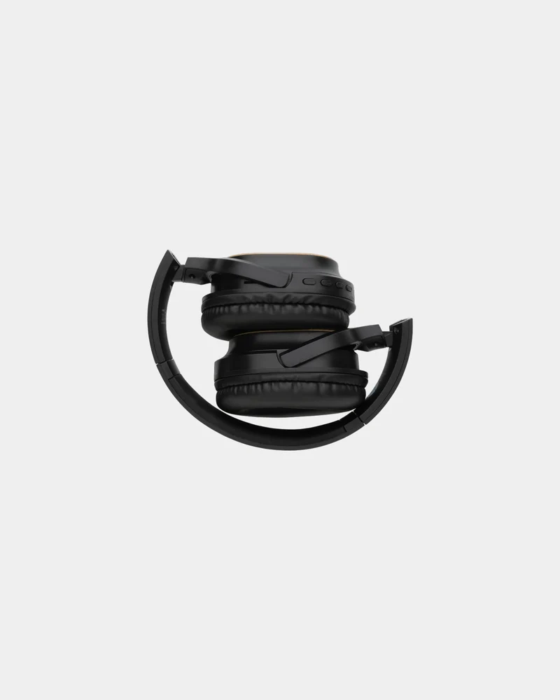 Auriculares de diadema bambú reciclado para personalizar